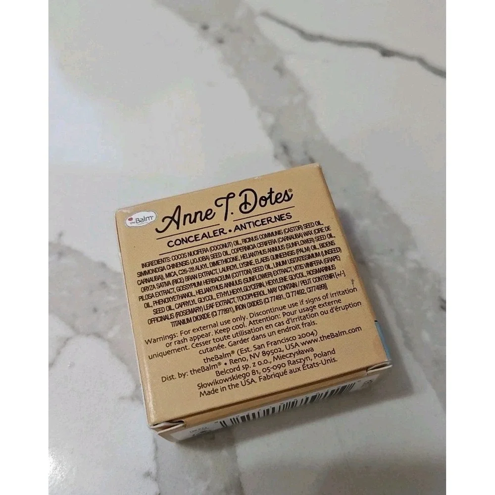 theBalm Cosmetics Anne‎ T. Dotes Concealer Shade 26 x 2 Clean Beauty Organic